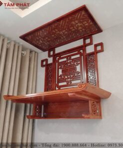 Bàn thờ treo gỗ Hương đá cao cấp mẫu TT2036