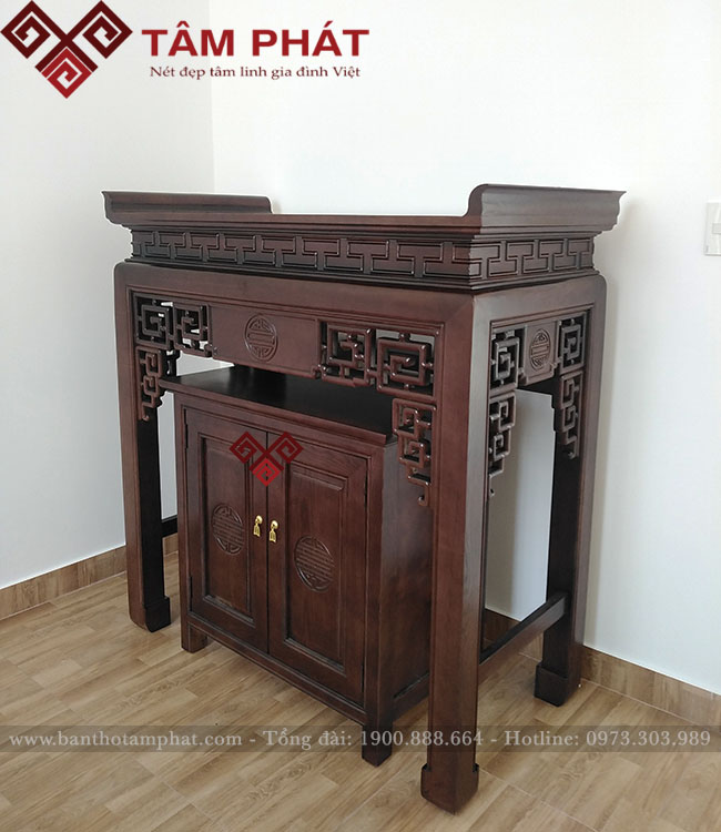 Bàn thờ gỗ Tâm Phát mẫu BT-1069